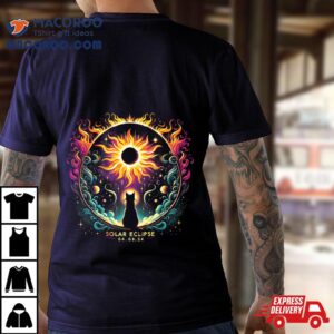 View Totality April 8 2024 Solar Eclipse Cat Lover Astronomy Shirt