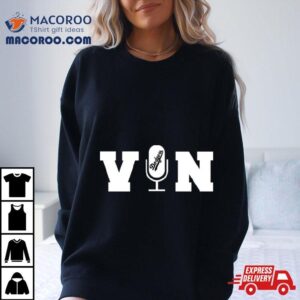 Vin Scully Microphone Dodger Tshirt