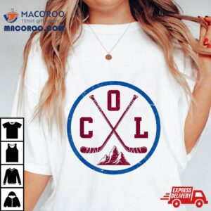 Vintage Colorado Hockey Emblem Funny Col Ice Player Shirt