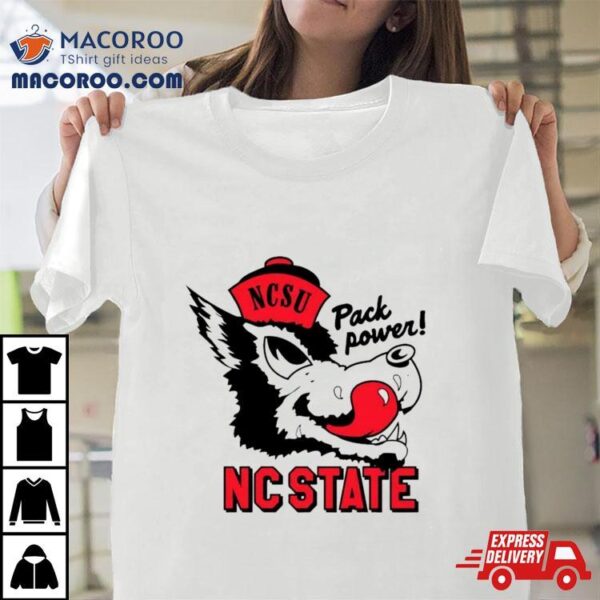 Vintage Nc State Pack Power Ncaa Shirt