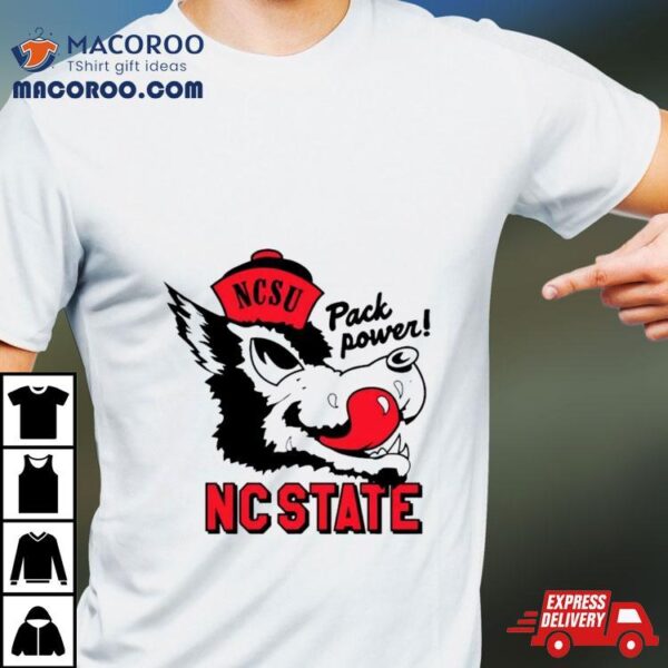 Vintage Nc State Pack Power Ncaa Shirt