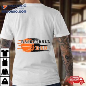 Vintage Proud Basketball Dad Fathers Day Player Tshirt