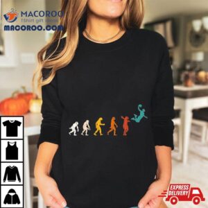 Vintage Retro Basketball Player Evolution Gift Basketball Tshirt