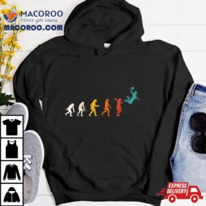 Vintage Retro Basketball Player Evolution Gift Basketball Tshirt