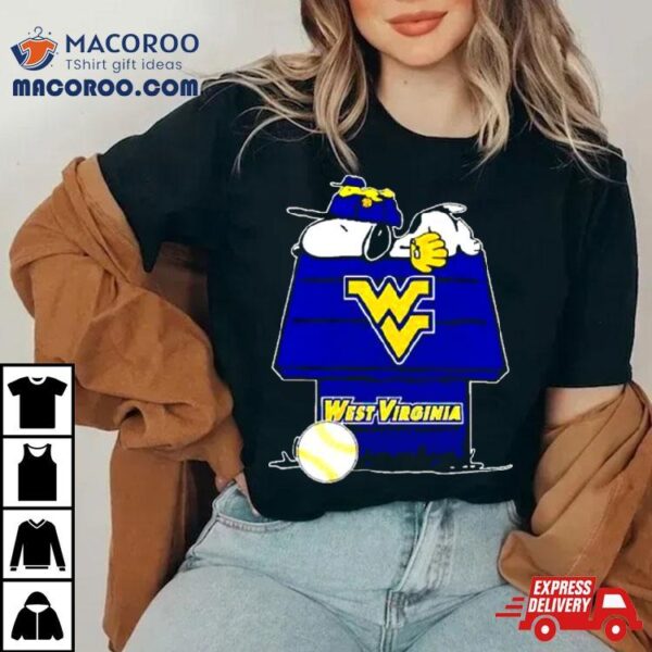 West Virginia Mountaineers Snoopy And Woodstock The Peanuts Baseball Shirt