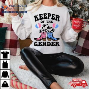 Western Keeper Of The Gender Cowboy Boots Reveal Tshirt