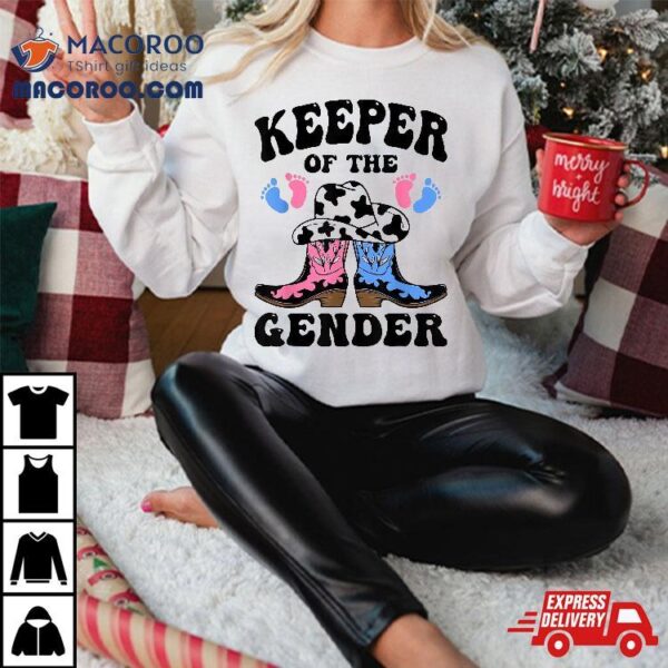 Western Keeper Of The Gender Cowboy Boots Reveal Shirt