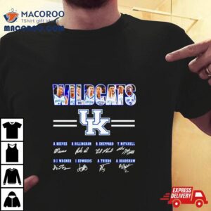 Wildcats Men S Basketball A Reeves R Dillingham R Sheppard T Mitchell Signatures Tshirt