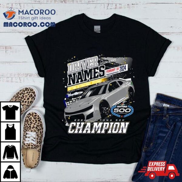 William Byron Checkered Flag Sports 2024 Daytona 500 Champion Past Champions Shirt