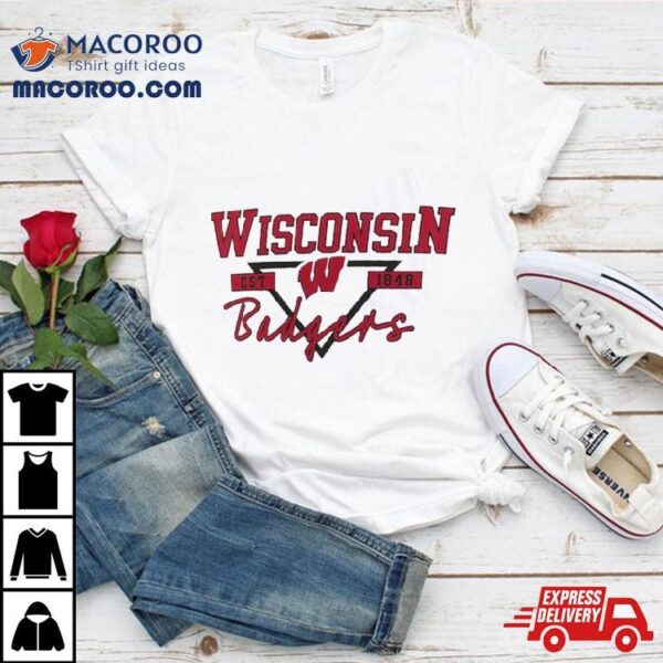 Wisconsin Badgers Triangle Origin Est 1848 Shirt