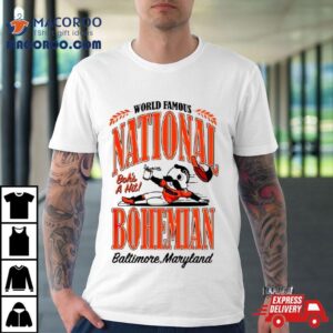 World Famous National Bohemian Baltimore Tshirt