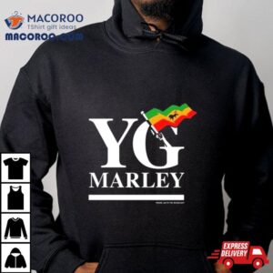 Yg Marley Flag Logo Praise Jah In The Moonlighshirt