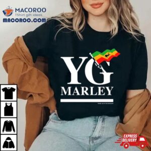 Yg Marley Flag Logo Praise Jah In The Moonlighshirt