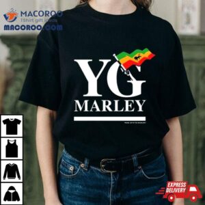 Yg Marley Flag Logo Praise Jah In The Moonligh Tshirt