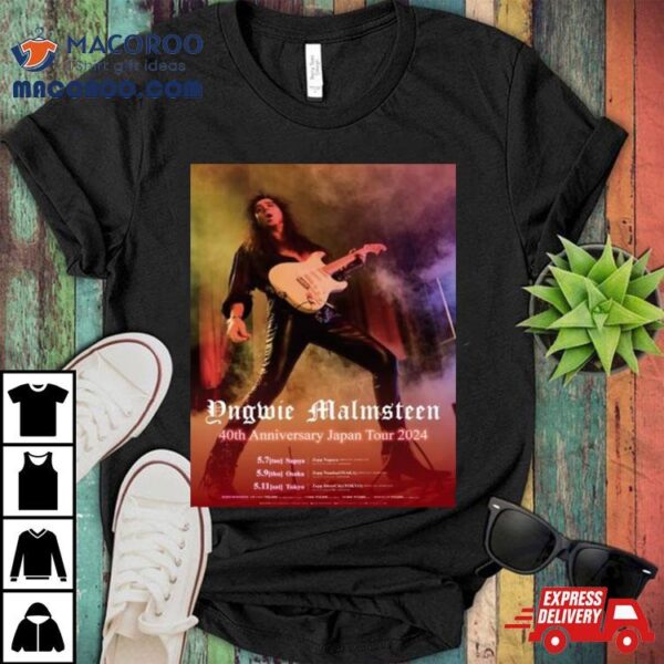 Yngwie Malmsteen Show 40th Anniversary Japan Tour 2024 Shirt