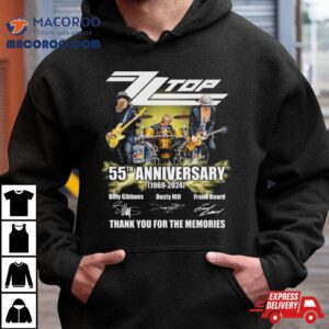 Zz Top Th Anniversary Thank You For The Memories Signatures Tshirt