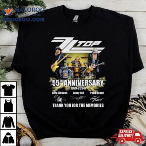 Zz Top Th Anniversary Thank You For The Memories Signatures Tshirt