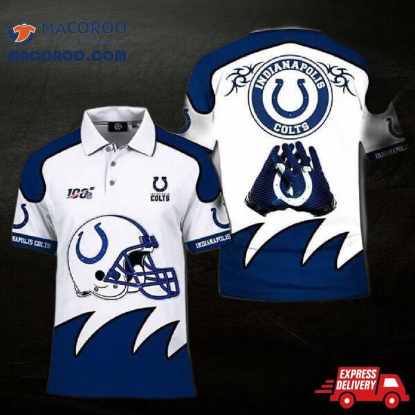 100th Nfl Indianapolis Colts For Cotls Fan 3D Polo Shirt