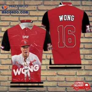 16 Kolten Wong St Louis Cardinals Polo Shirt