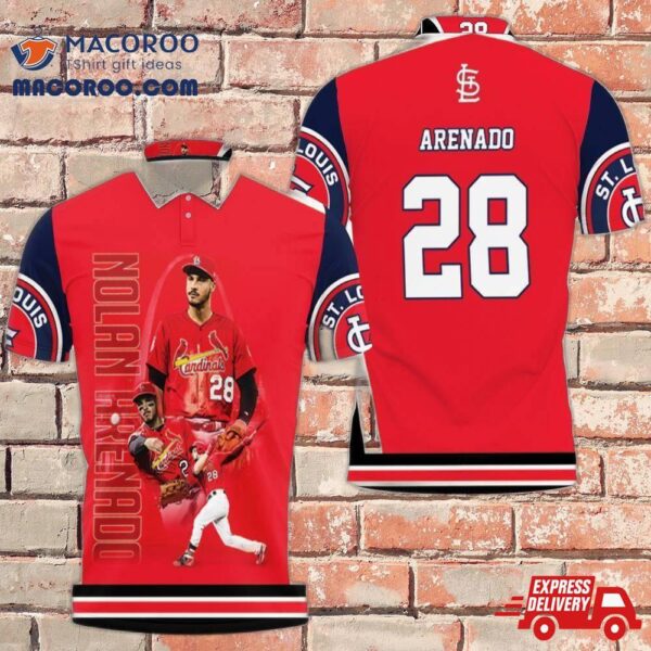 28 Arenado St Louis Cardinals Polo Shirt