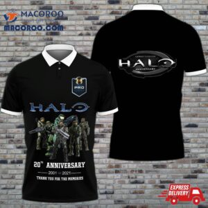 3D Printed Halo Dvt-nh Polo Shirt Ver 2 (black)