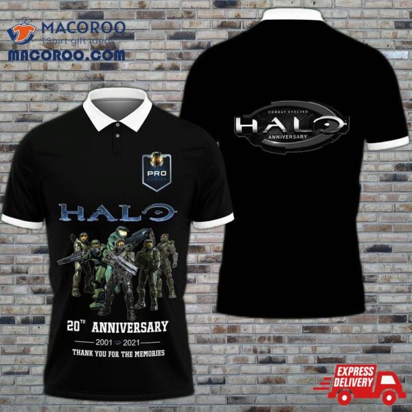 3D Printed Halo Dvt-nh Polo Shirt Ver 2 (black)