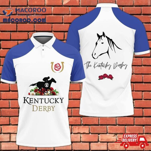 3D Printed Kentucky Derby Polo Shirt