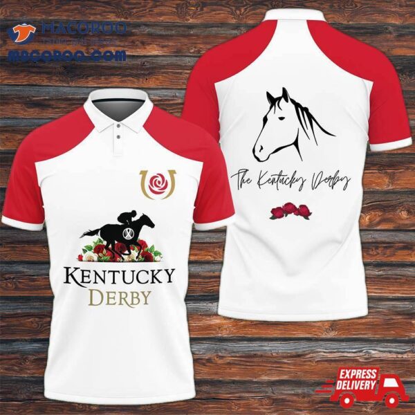 3D Printed Kentucky Derby Polo Shirt