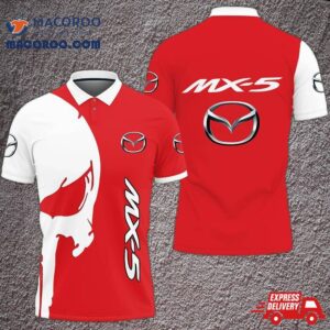 3D Printed Mazda Mx-5 Lph-ht Polo Shirt Ver 1 (red)