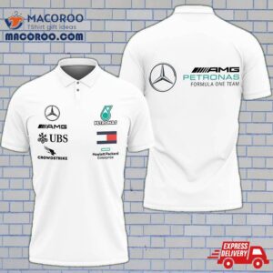 3D Printed Mercedes Amg F1 Polo Shirt