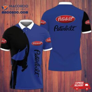 3D Printed Peterbilt Ttt-lt Polo Shirt Ver 1 (blue)