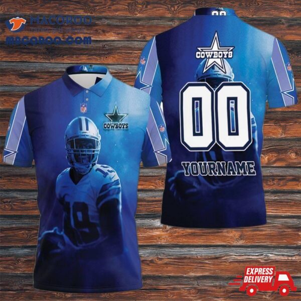 Amari Cooper 19 Dallas Cowboys 3D Personalized Polo Shirt