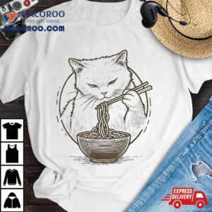 Anime Eat Ra Aesthetic Cat Shirt