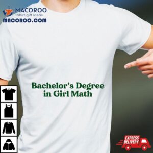 Bachelor’s Degree In Girl Math Shirt