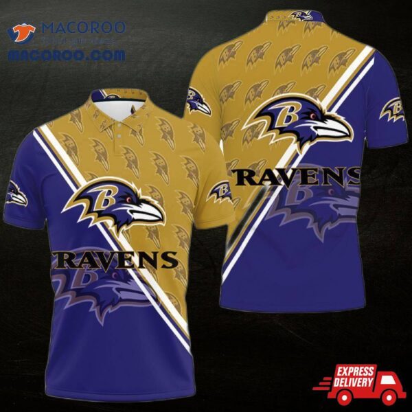 Baltimore Ravens 3D Polo Shirt Gifts For Fans