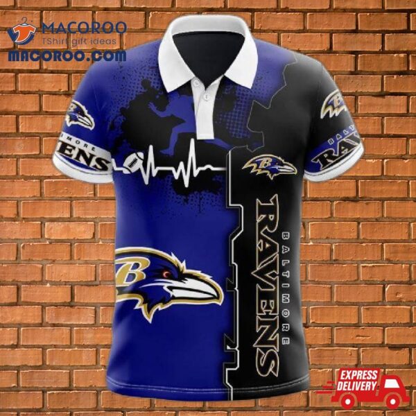 Baltimore Ravens Beating Curve Polo Shirt