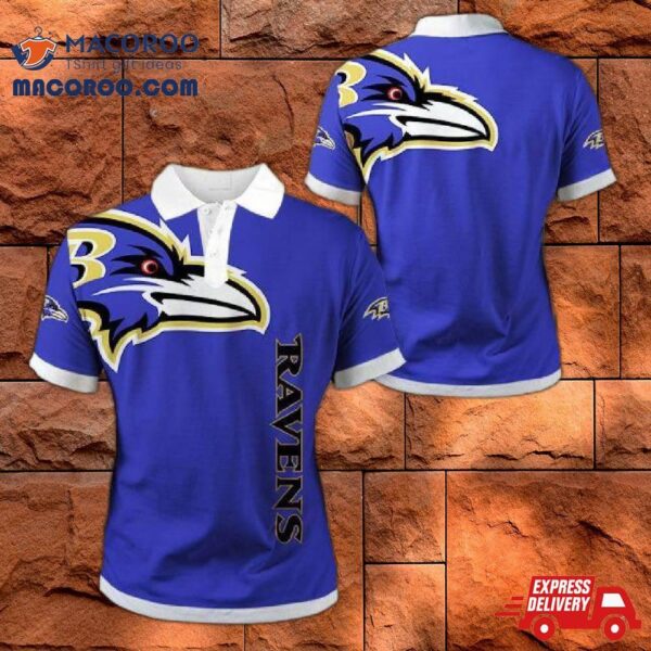 Baltimore Ravens Flag Polo Shirt