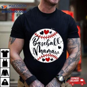 Baseball Mamaw Love Funny Cute Mothers Day Tshirt