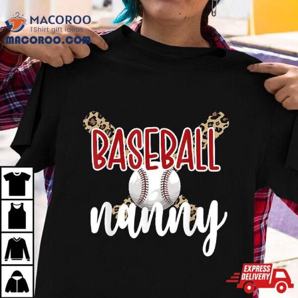 Baseball Nanny Grandma Player Shirt