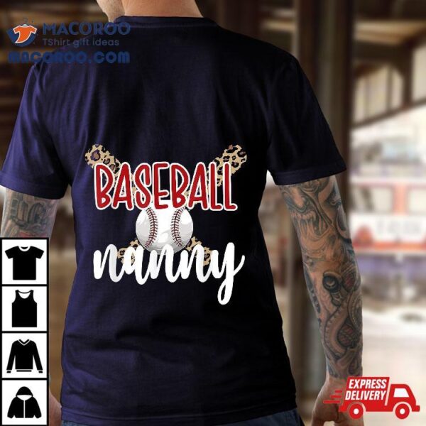 Baseball Nanny Grandma Player Shirt