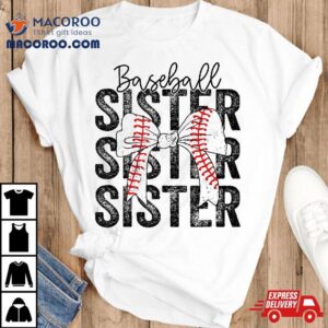 Baseball Sister Funny Life Softball Girl Tshirt