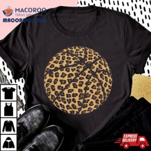 Basketball Leopard Print Cheetah Pattern Sport S Gif Tshirt