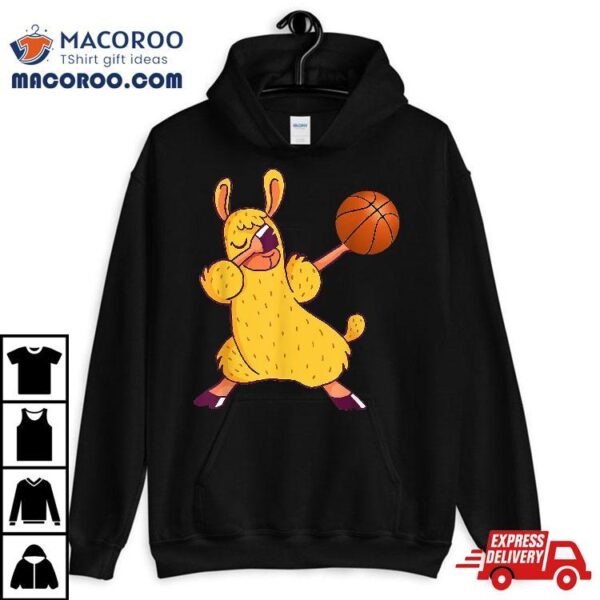 Basketball Llama Shirt Funny Tshirt Gift