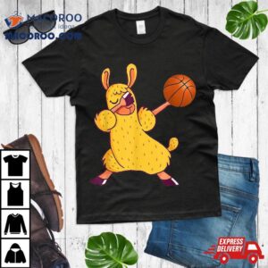 Basketball Llama Shirt Funny Tshirt Gift