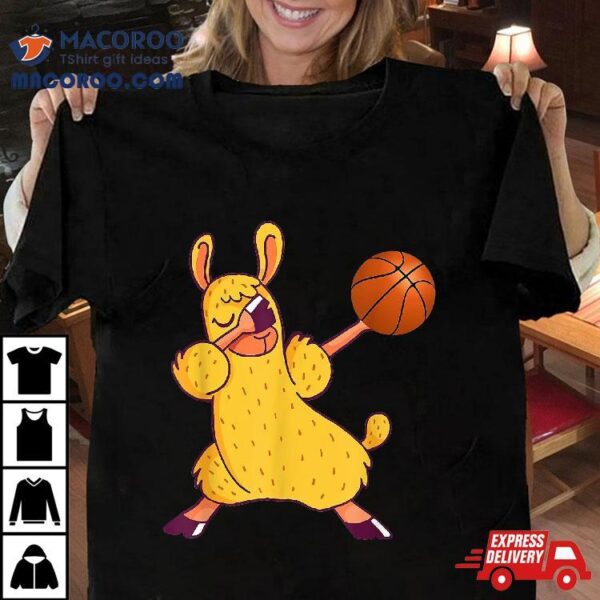 Basketball Llama Shirt Funny Tshirt Gift