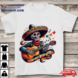 Cinco De Mayo Skull Sombrero Fiesta Mexican Shirt