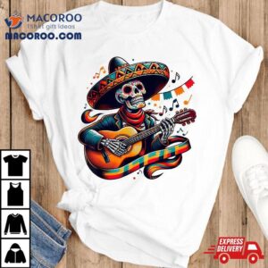 Cinco De Mayo Skull Sombrero Fiesta Mexican Tshirt