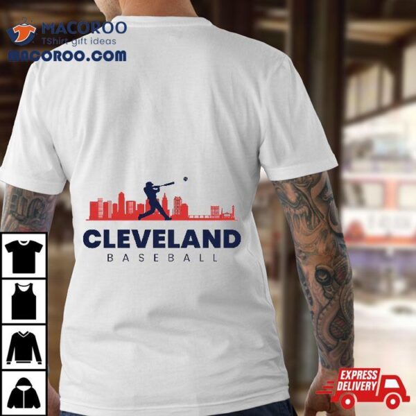 Cleveland Baseball Minimalist City Skyline Lover Shirt