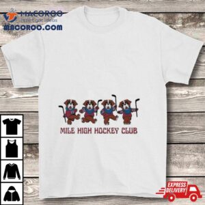 Colorado Avalanche Grateful Dead Mile High Hockey Club Tshirt