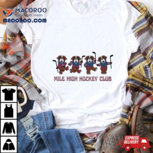 Colorado Avalanche Grateful Dead Mile High Hockey Club Tshirt